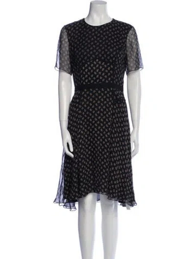 Pre-owned Jason Wu Silk Midi Length Dress In Black