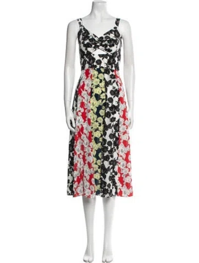 Pre-owned Jason Wu Silk Midi Length Dress In Black