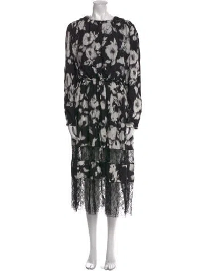 Pre-owned Jason Wu Silk Midi Length Dress In Black