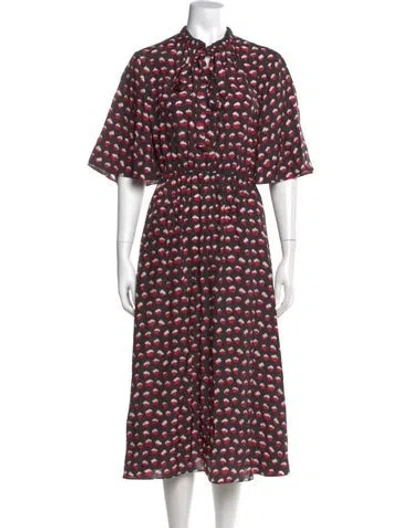 Pre-owned Jason Wu Silk Midi Length Dress In Black