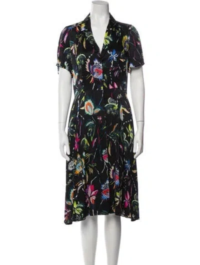 Pre-owned Jason Wu Silk Midi Length Dress In Black