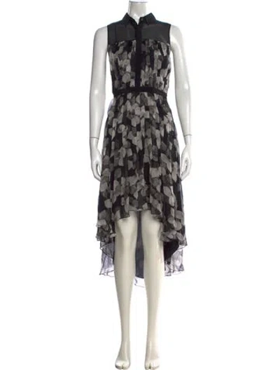Pre-owned Jason Wu Silk Midi Length Dress In Black