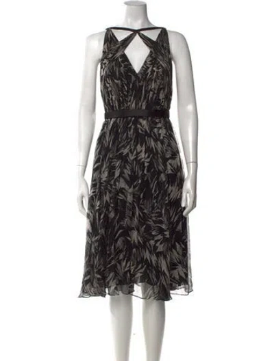 Pre-owned Jason Wu Silk Midi Length Dress In Black