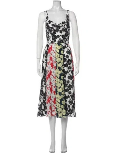 Pre-owned Jason Wu Silk Midi Length Dress In Black