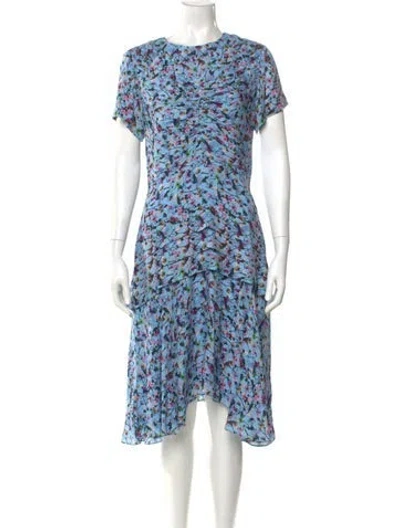 Pre-owned Jason Wu Silk Midi Length Dress In Blue