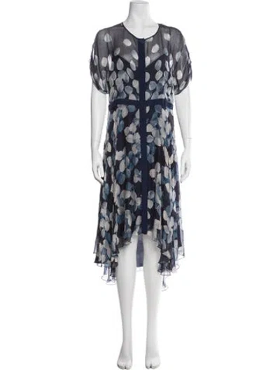 Pre-owned Jason Wu Silk Midi Length Dress In Blue