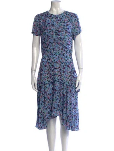 Pre-owned Jason Wu Silk Midi Length Dress In Blue