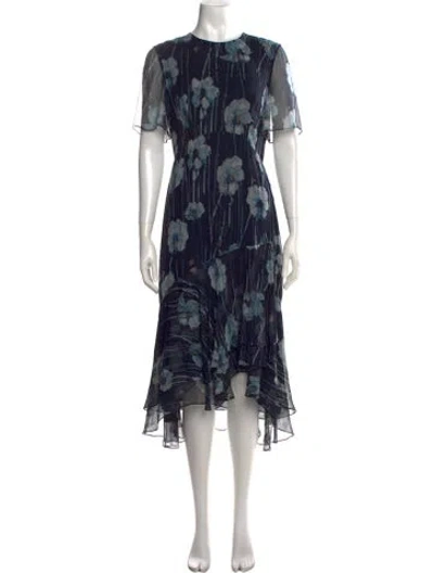 Pre-owned Jason Wu Silk Midi Length Dress In Blue