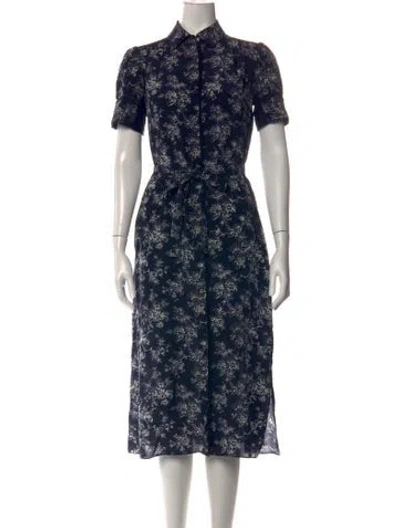 Pre-owned Jason Wu Silk Midi Length Dress In Blue
