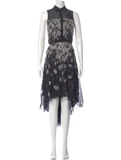 Pre-owned Jason Wu Silk Midi Length Dress In Multi