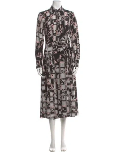 Pre-owned Jason Wu Silk Midi Length Dress In Multi