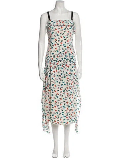 Pre-owned Jason Wu Silk Midi Length Dress In Neutral