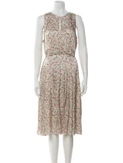 Pre-owned Jason Wu Silk Midi Length Dress In Neutral