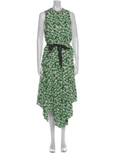 Pre-owned Jason Wu Silk Midi Length Dress In Neutral
