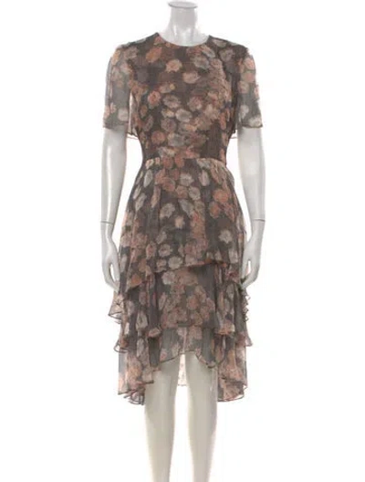 Pre-owned Jason Wu Silk Midi Length Dress In Neutrals
