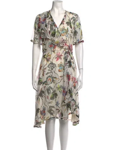Pre-owned Jason Wu Silk Midi Length Dress In Neutrals