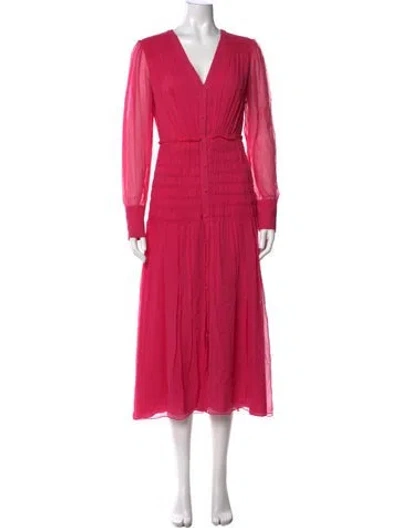 Pre-owned Jason Wu Silk Midi Length Dress In Pink