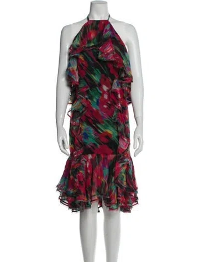 Pre-owned Jason Wu Silk Midi Length Dress In Red