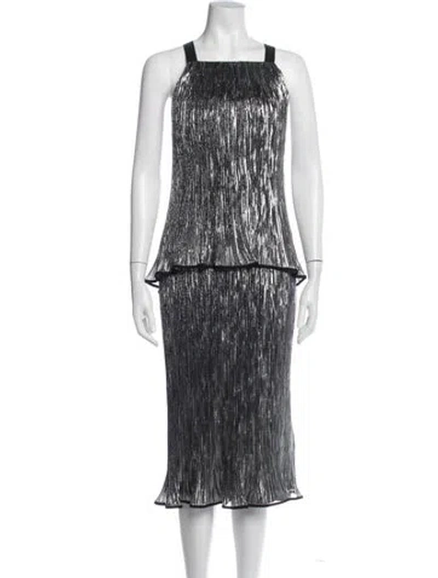 Pre-owned Jason Wu Silk Midi Length Dress W/ Tags In Multi