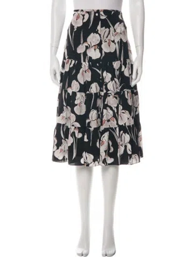 Pre-owned Jason Wu Silk Midi Length Skirt In Green