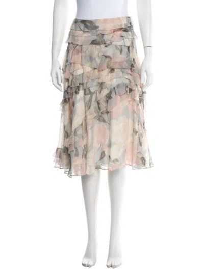 Pre-owned Jason Wu Silk Midi Length Skirt In Neutral