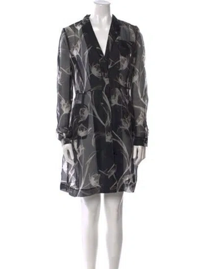 Pre-owned Jason Wu Silk Mini Dress In Black