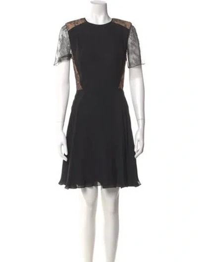 Pre-owned Jason Wu Silk Mini Dress In Black