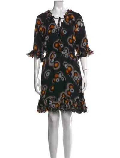 Pre-owned Jason Wu Silk Mini Dress In Black