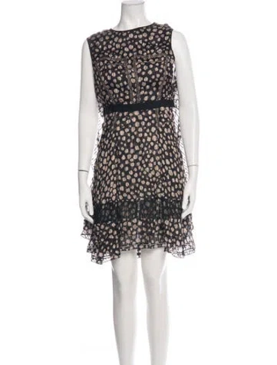 Pre-owned Jason Wu Silk Mini Dress In Black