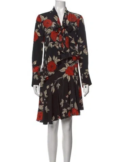 Pre-owned Jason Wu Silk Mini Dress In Black