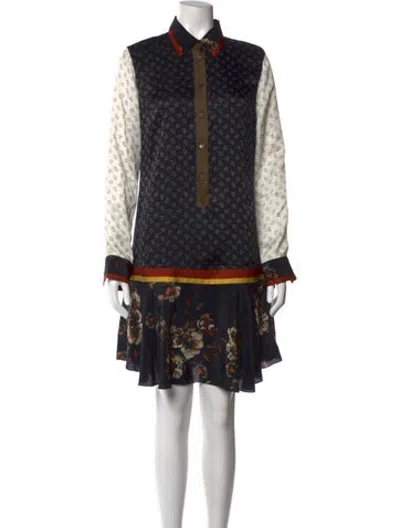Pre-owned Jason Wu Silk Mini Dress In Black
