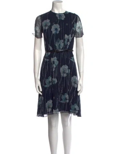 Pre-owned Jason Wu Silk Mini Dress In Blue