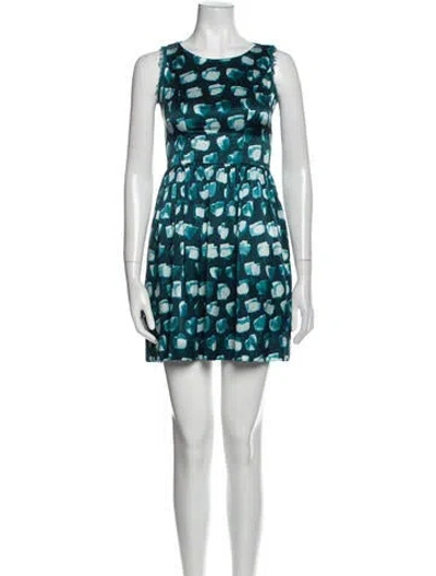 Pre-owned Jason Wu Silk Mini Dress In Blue