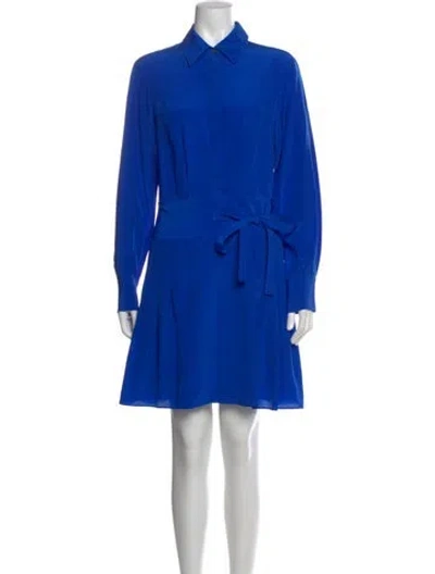 Pre-owned Jason Wu Silk Mini Dress In Blue