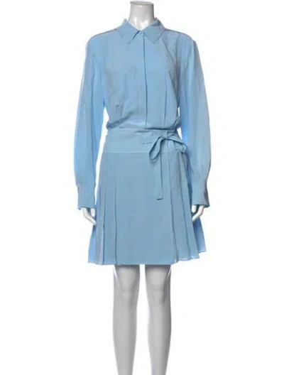 Pre-owned Jason Wu Silk Mini Dress In Blue