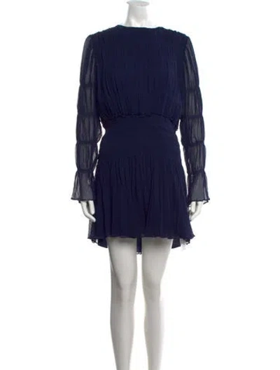 Pre-owned Jason Wu Silk Mini Dress In Blue