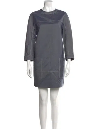 Pre-owned Jason Wu Silk Mini Dress In Gray