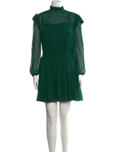 Pre-owned Jason Wu Silk Mini Dress In Green