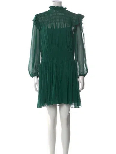 Pre-owned Jason Wu Silk Mini Dress In Green
