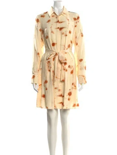 Pre-owned Jason Wu Silk Mini Dress In Neutral