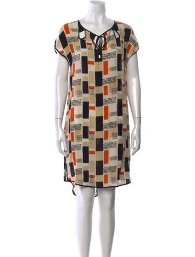 Pre-owned Jason Wu Silk Mini Dress In Neutral