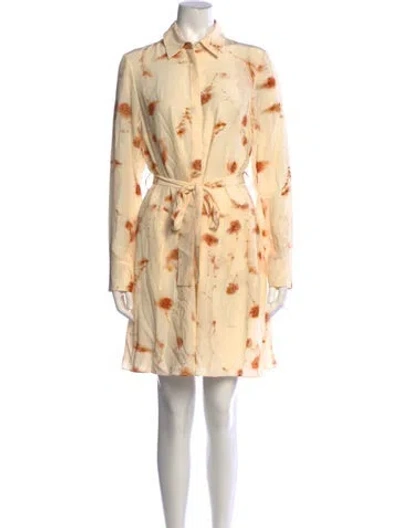 Pre-owned Jason Wu Silk Mini Dress In Neutrals
