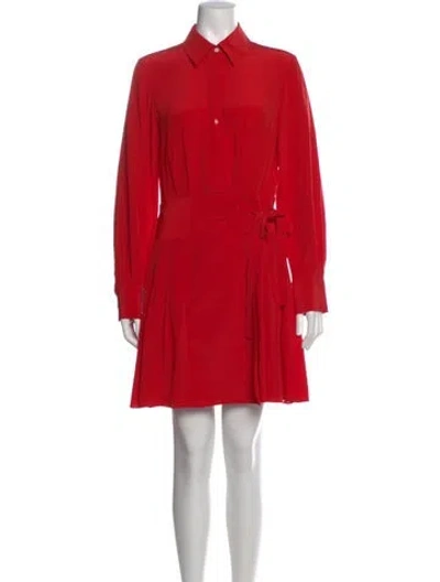 Pre-owned Jason Wu Silk Mini Dress In Red