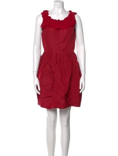 Pre-owned Jason Wu Silk Mini Dress In Red