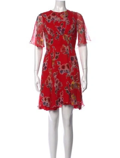 Pre-owned Jason Wu Silk Mini Dress In Red