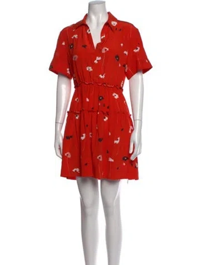 Pre-owned Jason Wu Silk Mini Dress In Red
