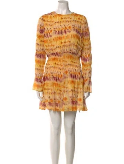 Pre-owned Jason Wu Silk Mini Dress In Yellow