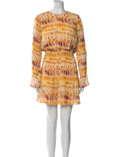 Pre-owned Jason Wu Silk Mini Dress In Yellow