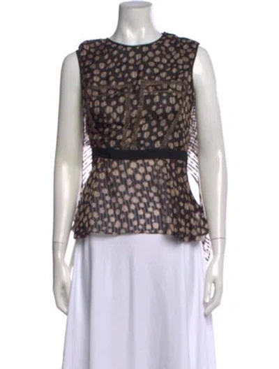 Pre-owned Jason Wu Silk Printed Blouse In Multi
