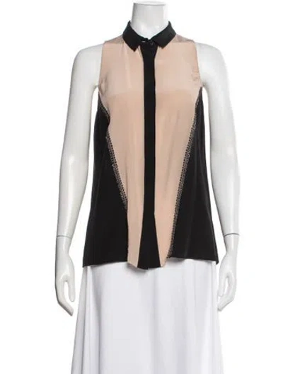 Pre-owned Jason Wu Silk Sleeveless Blouse In Neutrals